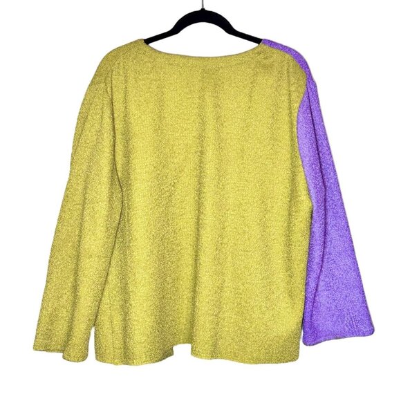 VTG Elizeh Jacket + Tank Top Set Sz.16 XL Set 2PCs Green Purple Career - Picture 2 of 11